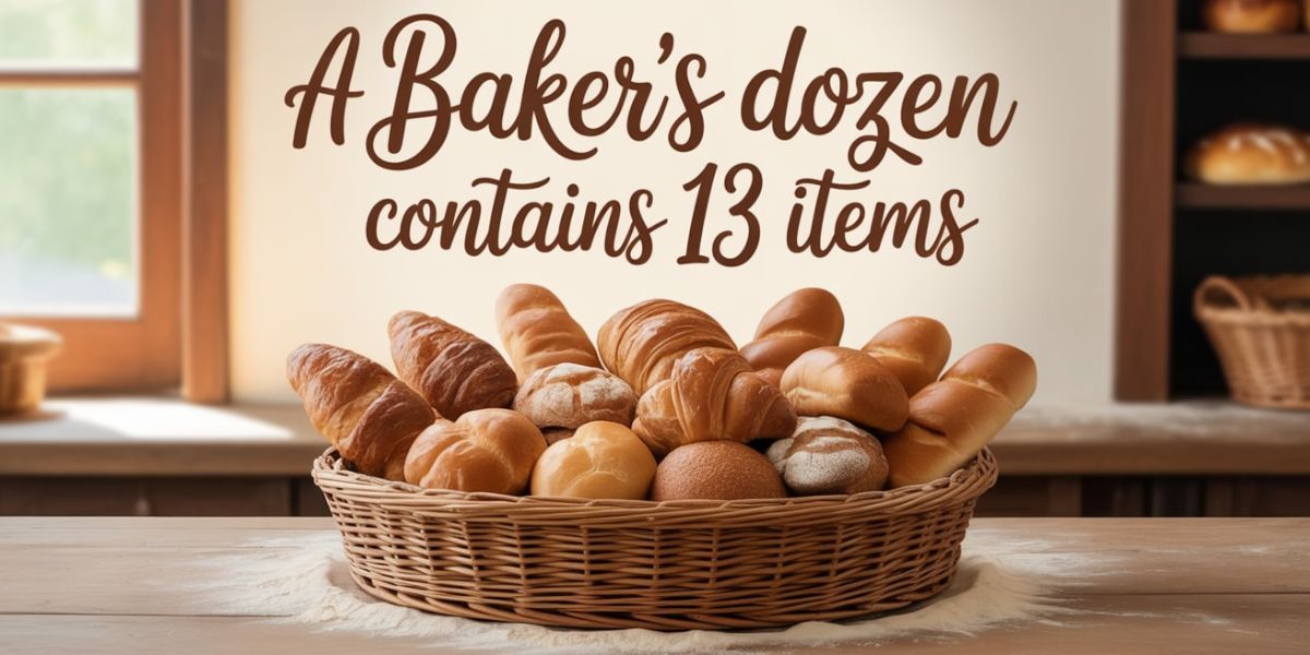 A baker’s dozen contains ___ items.