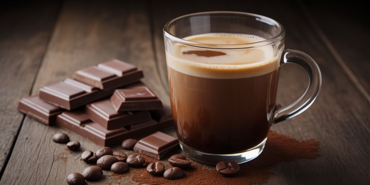 Which beverage is created by combining espresso with chocolate and steamed milk?