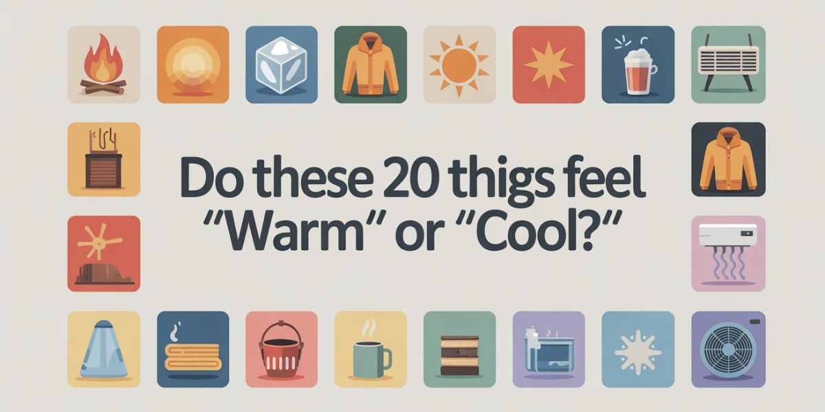 Do These 20 Things Feel ‘Warm’ or ‘Cool’?