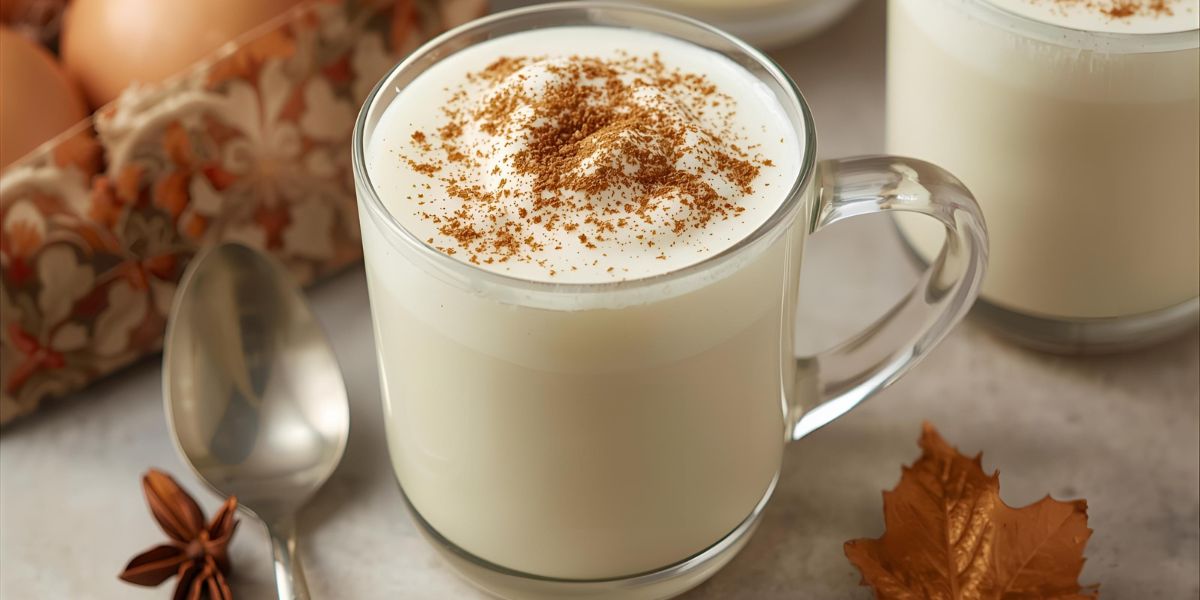 E — Which well-known holiday beverage is prepared using milk, cream, sugar, and eggs