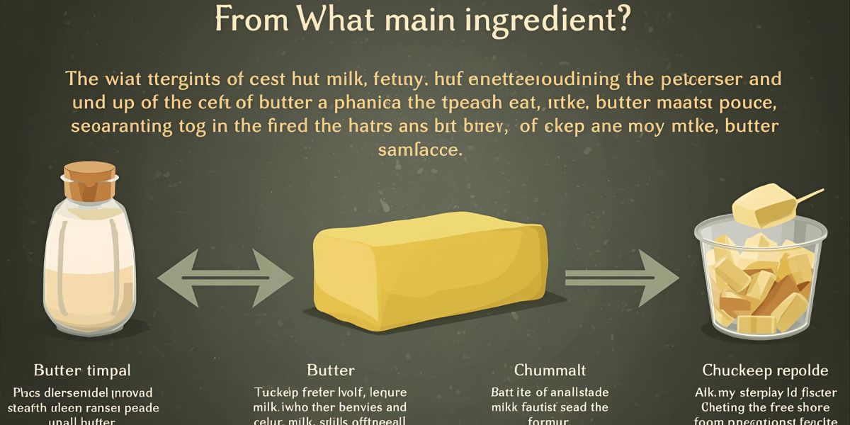From what main ingredient is butter made