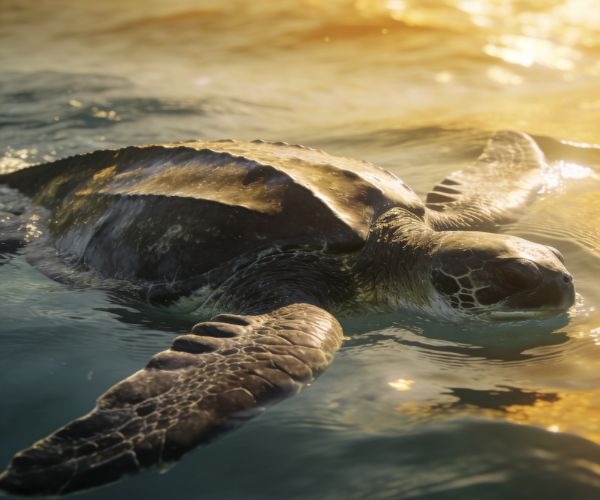 Leatherback sea turtle