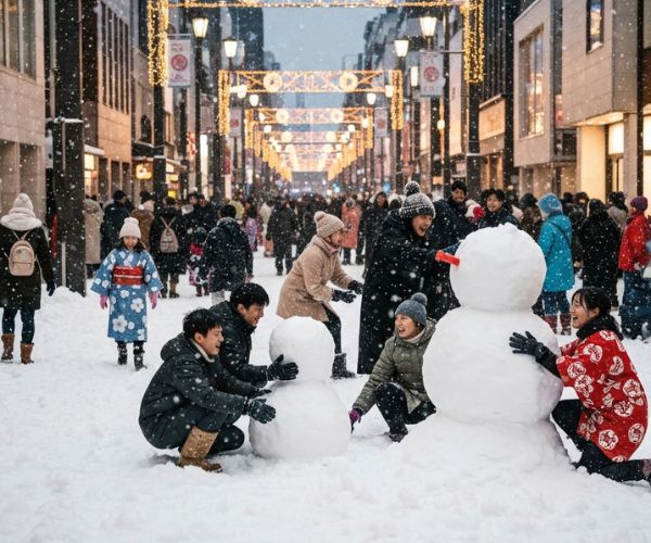 Osaka Snow Day