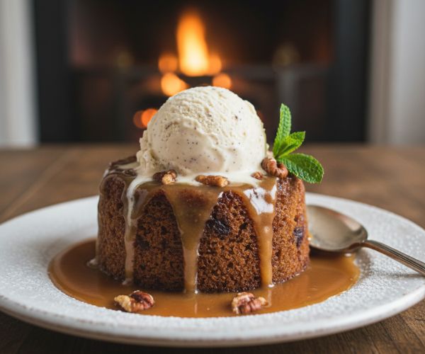Sticky toffee pudding