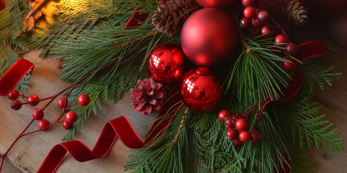 This color is traditionally paired with red as a classic Christmas color.