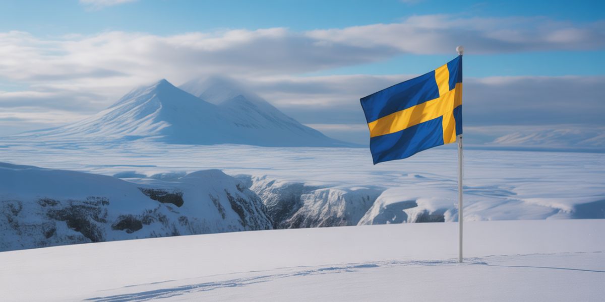 What country’s flag uses white to symbolize its snowy landscapes