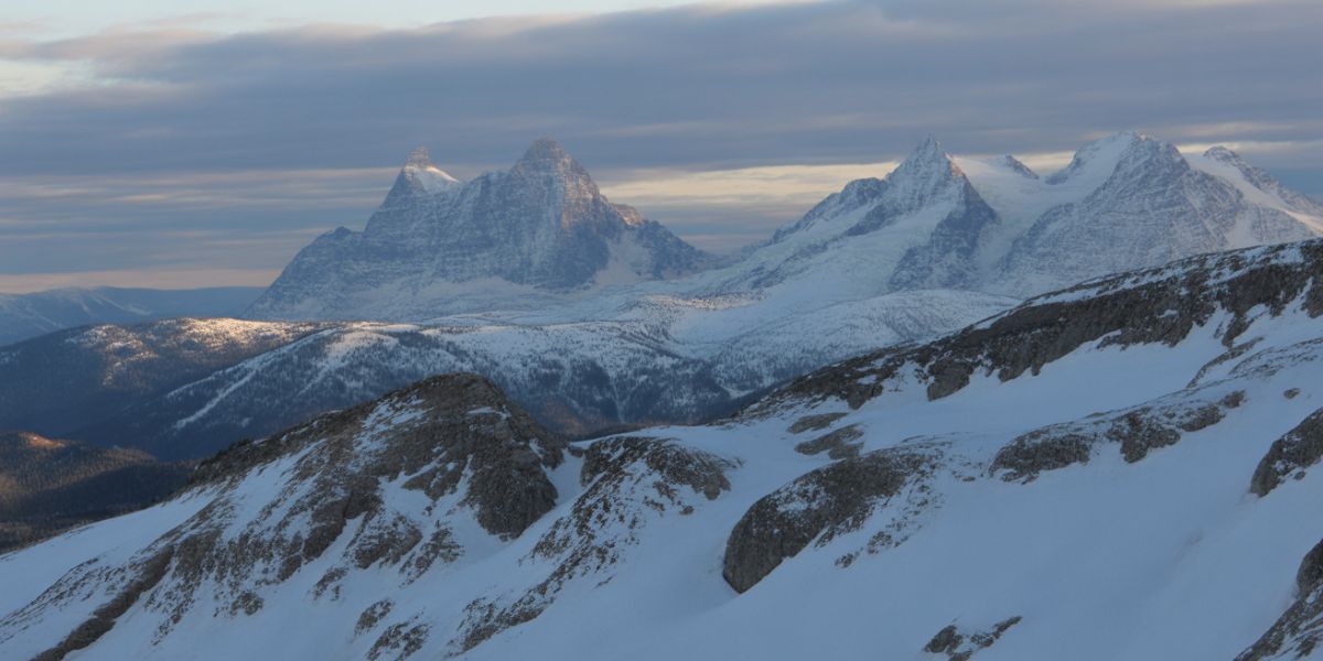 What is the name of the European mountain range that remains snow-covered all year