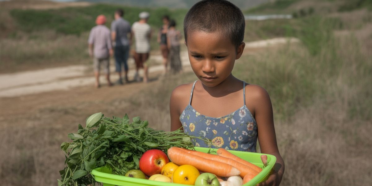 What proportion of the global population lacks sufficient food for a healthy, active life