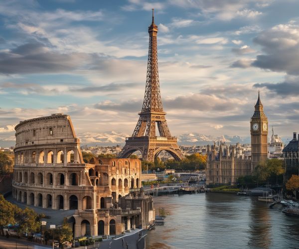 Where can you experience the tranquil beauty of the snow-covered Himalayas