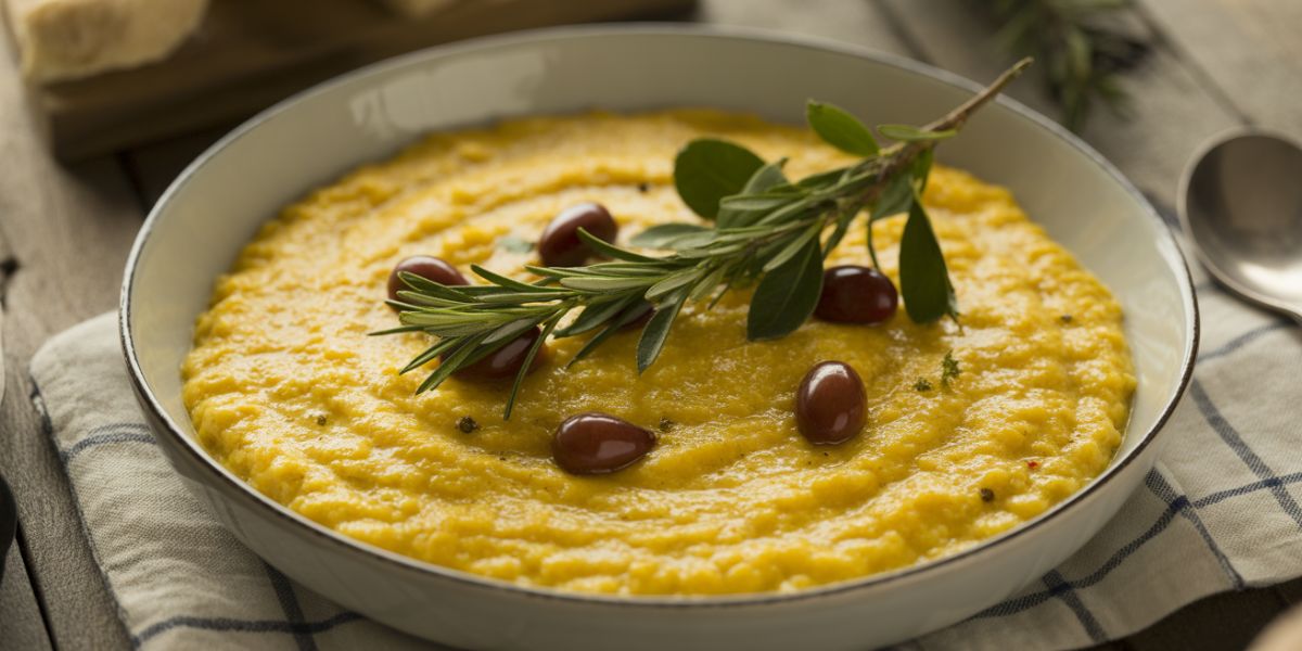 Which Italian winter dish, made from cornmeal, can be served either creamy or firm