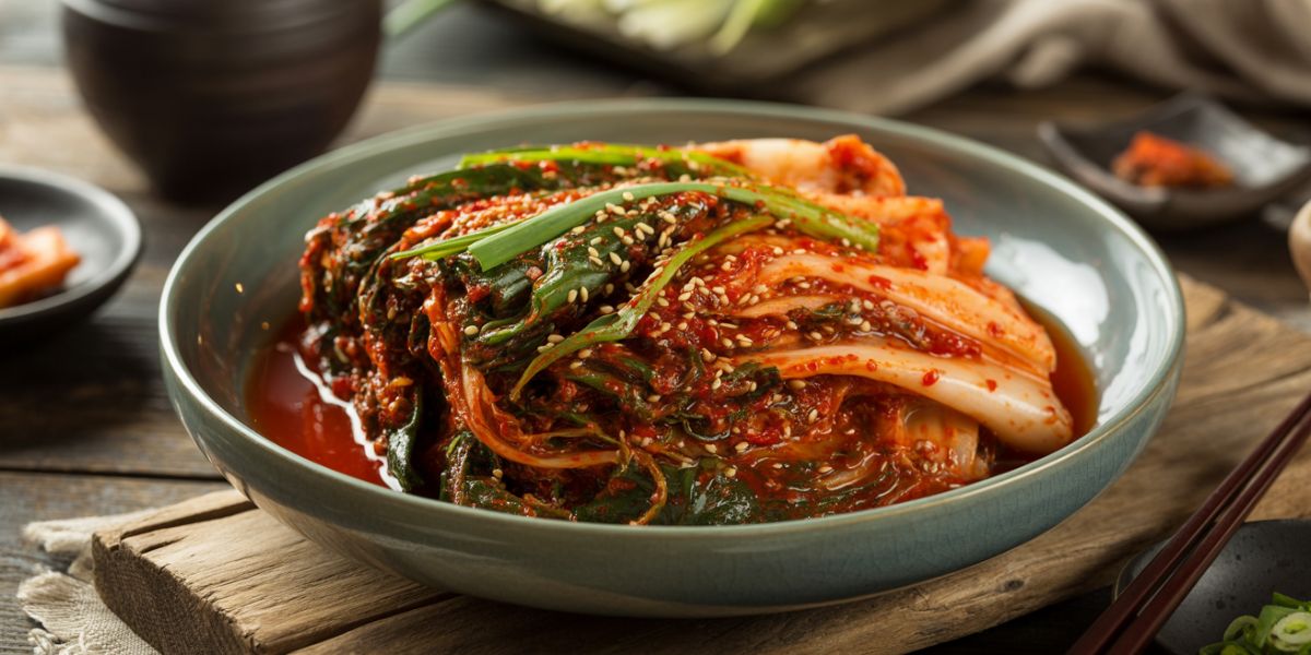 Which country is the birthplace of the spicy dish kimchi