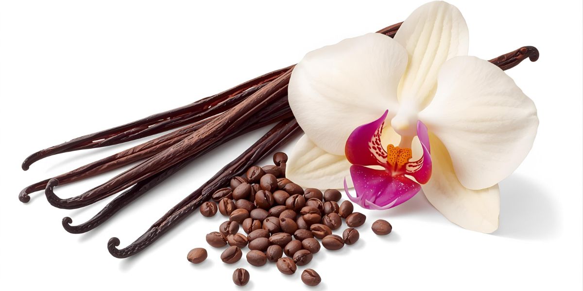Which flavor comes from the seeds of an orchid flower