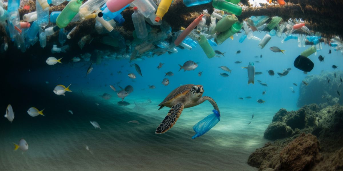 Which ocean suffers the most from plastic pollution