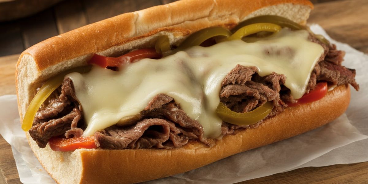Which sandwich, featuring thinly sliced beef and melted cheese, takes its name from an American city