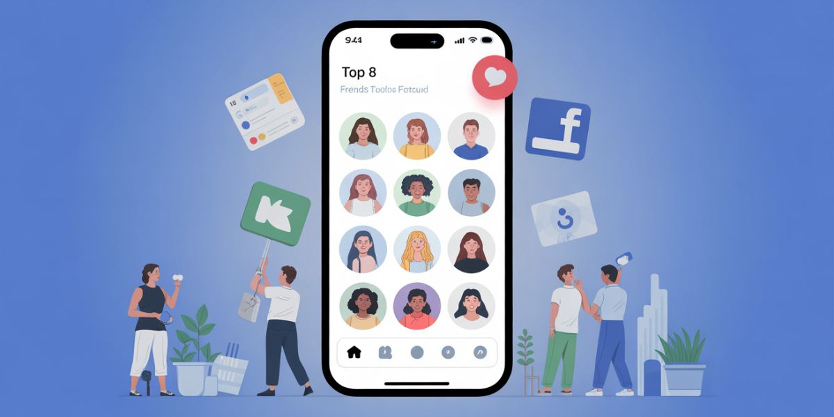 Which social media platform made the 'Top 8 friends' feature famous
