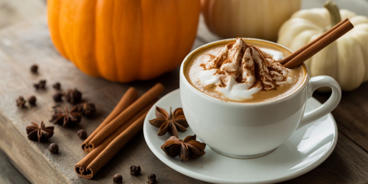 Which spice mix is typically used in pumpkin spice lattes