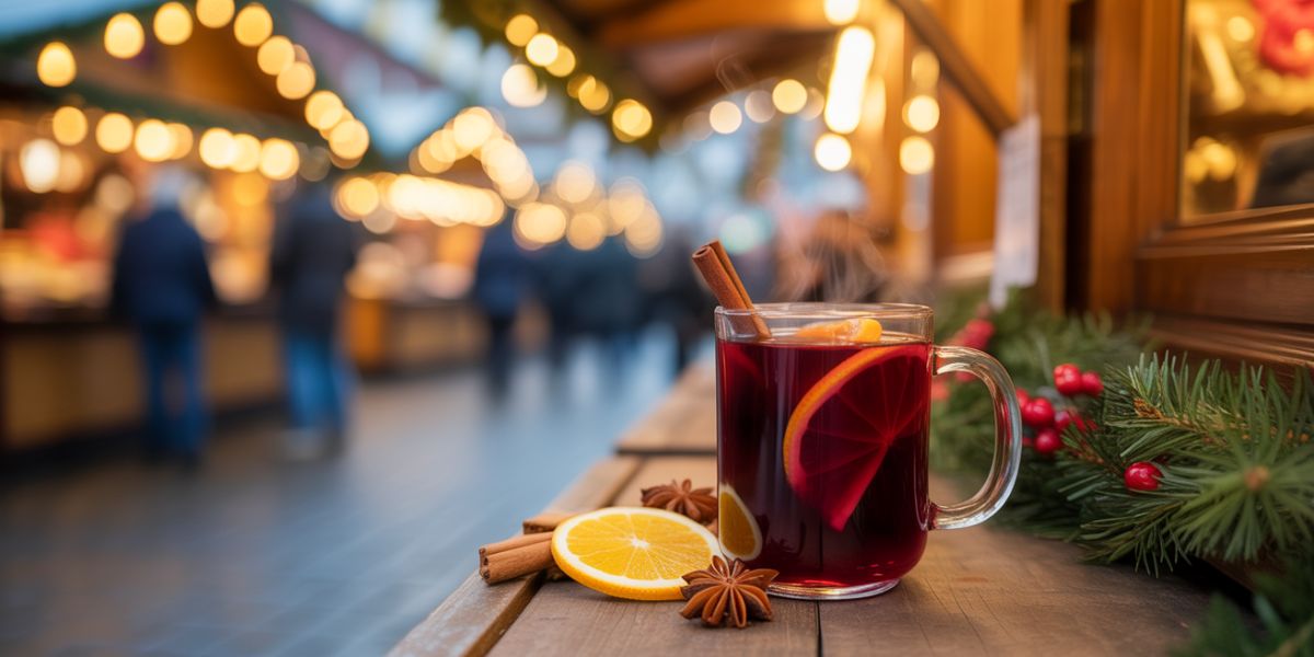 Which warm, often spiced beverage is traditionally enjoyed at European Christmas markets