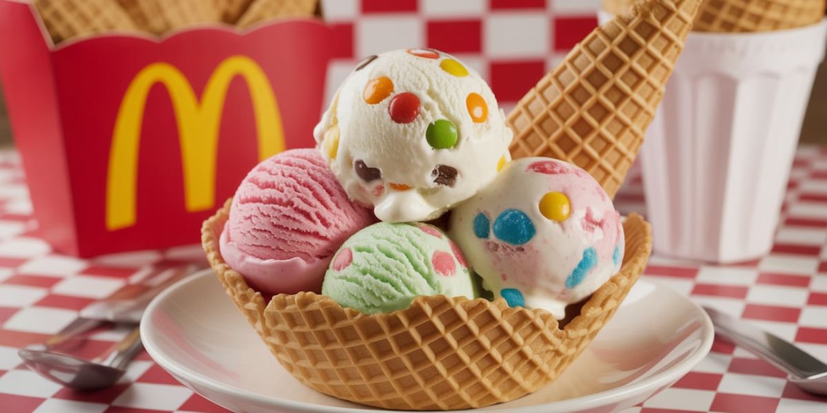 Which well-known fast-food restaurant is famous for a dessert made by mixing ice cream with candy pieces