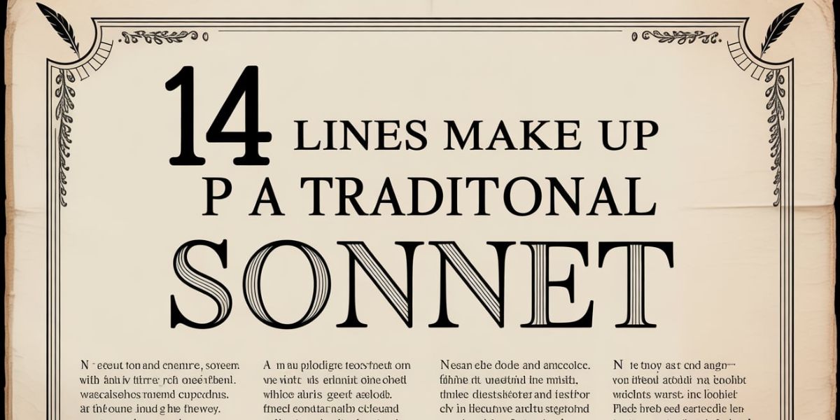 ___ lines make up a traditional sonnet.