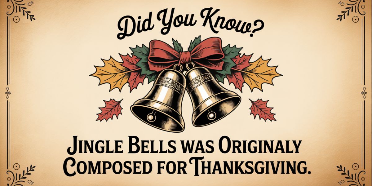 Jingle bells was originaly composed for thanksgiving.