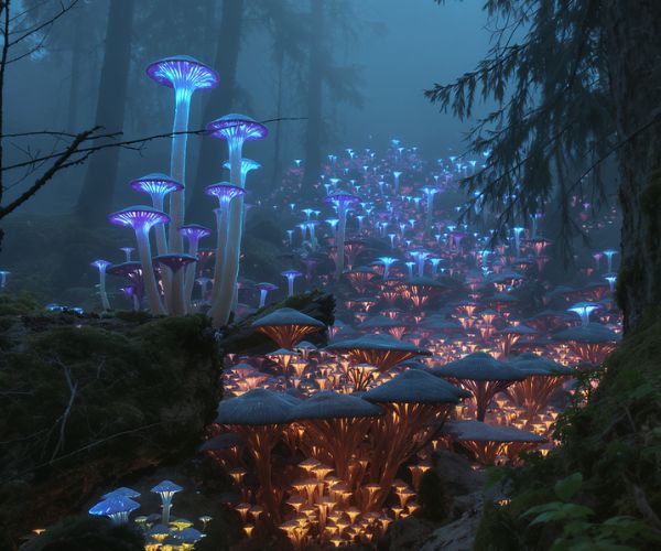 A giant fungus network