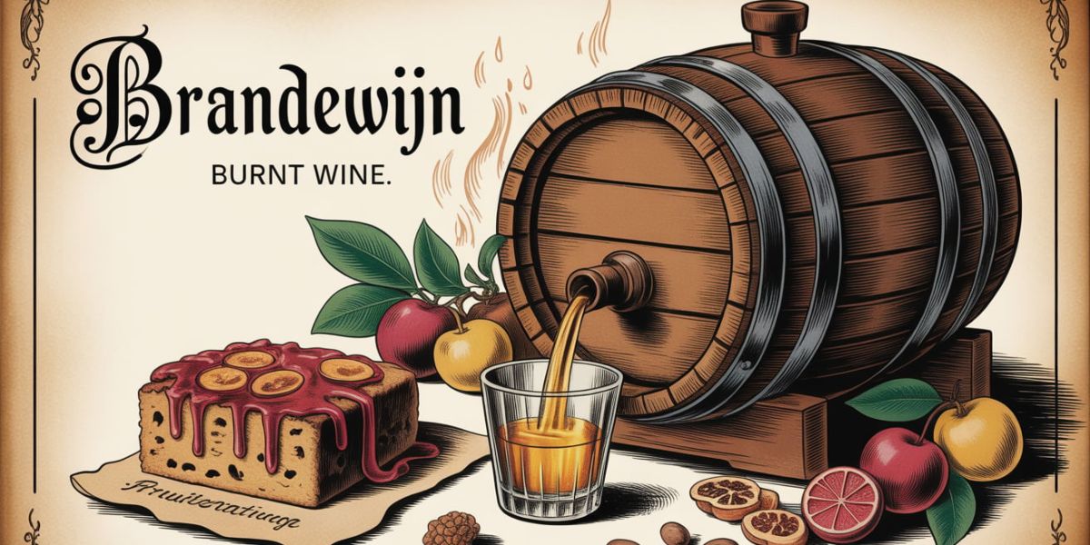 Brandy, which serves as a natural preservative for fruitcake, derives its name from a Dutch word meaning what