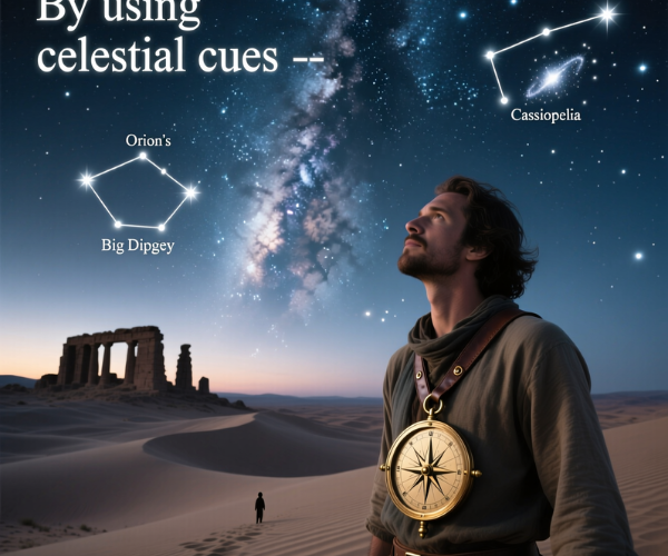 By using celestial cues