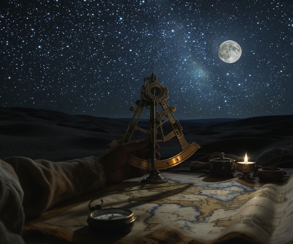 By using celestial cues