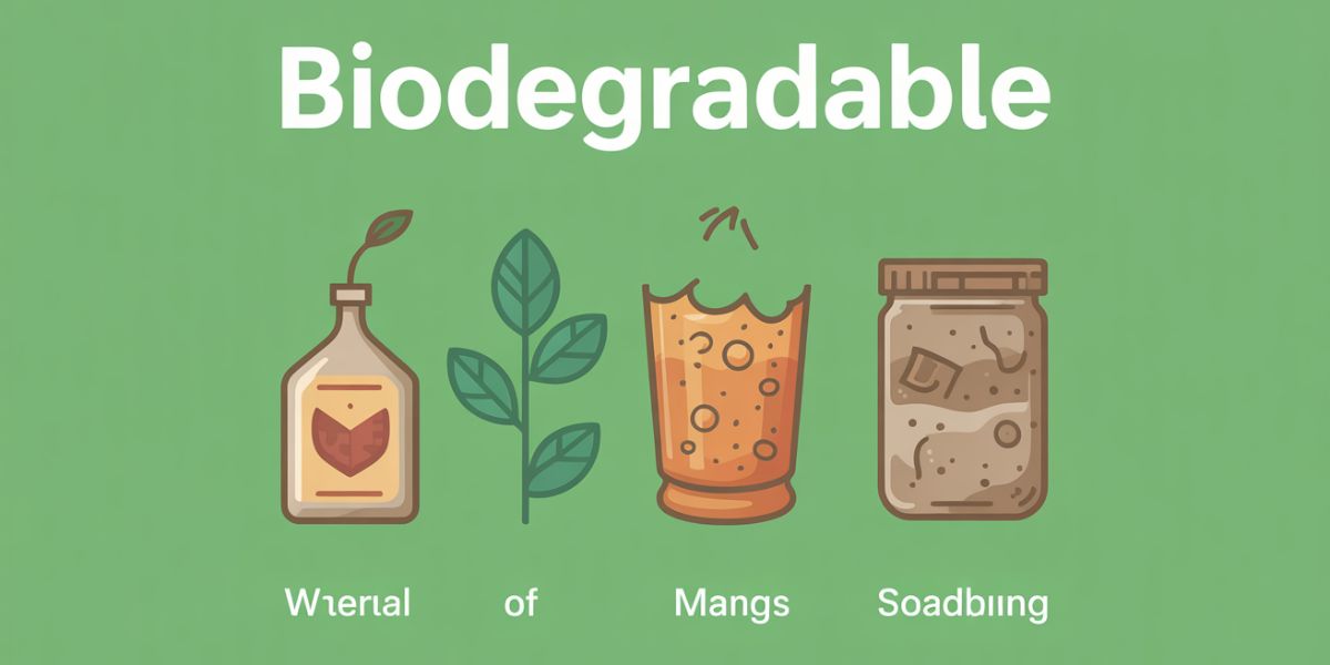 Can you identify which of the following materials is biodegradable