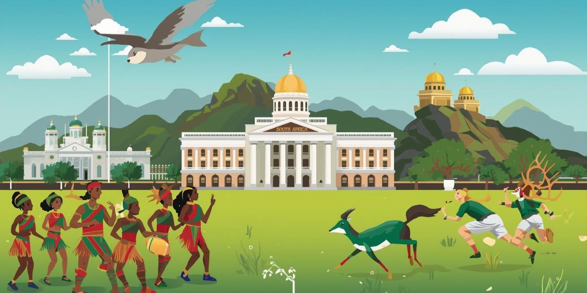 Can you name the African country described by these three clues Zulu, three capital cities, and the Springboks