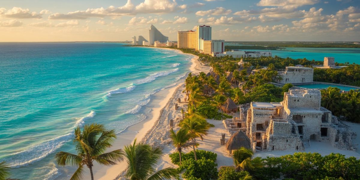 Cancún, known for its white-sand beaches and proximity to ancient Mayan ruins, serves as a major resort destination. In which country is it located