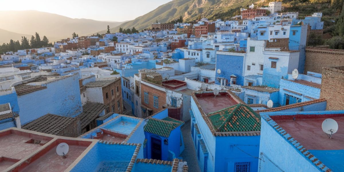 Chefchaouen, often called the Blue Pearl for its blue-washed streets and buildings, is located in which country