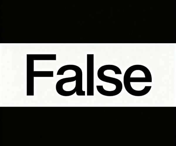 False