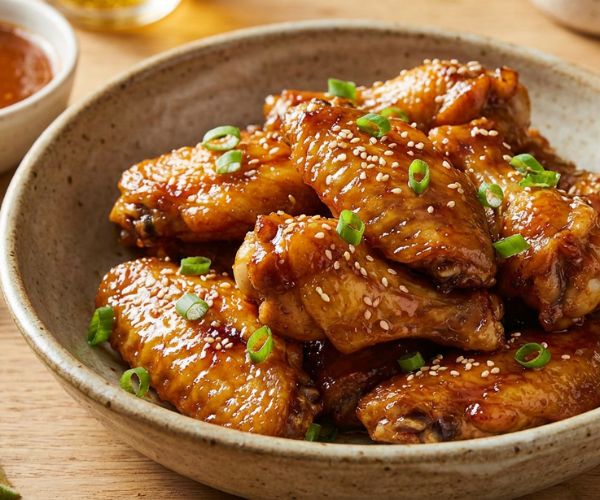 Glazed wings