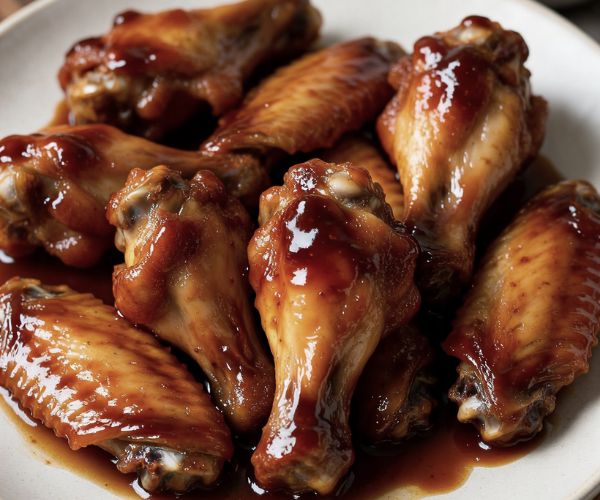 Glazed wings
