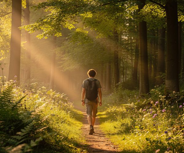 Going for a walk in nature