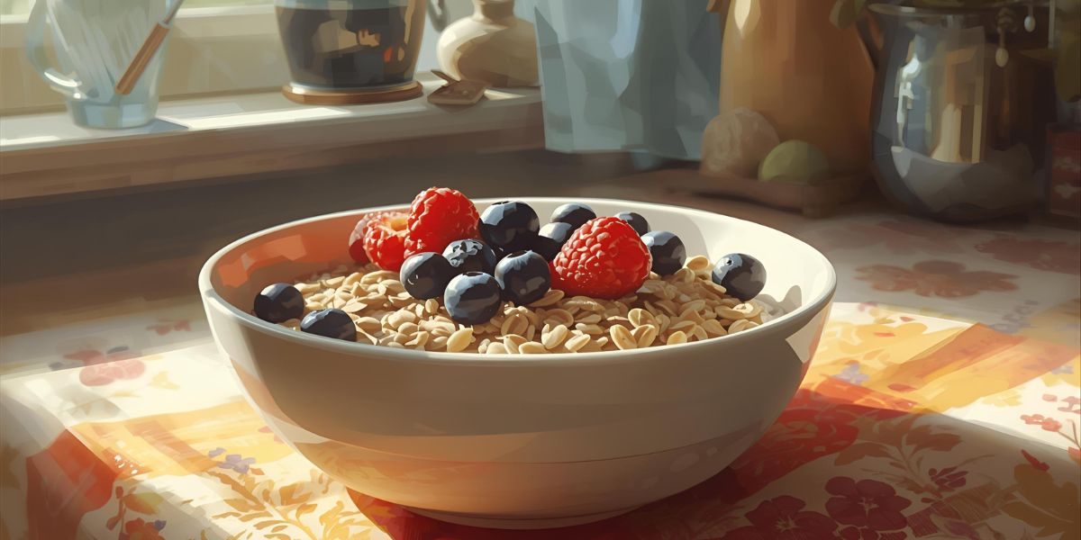 Identify the breakfast item in the picture.