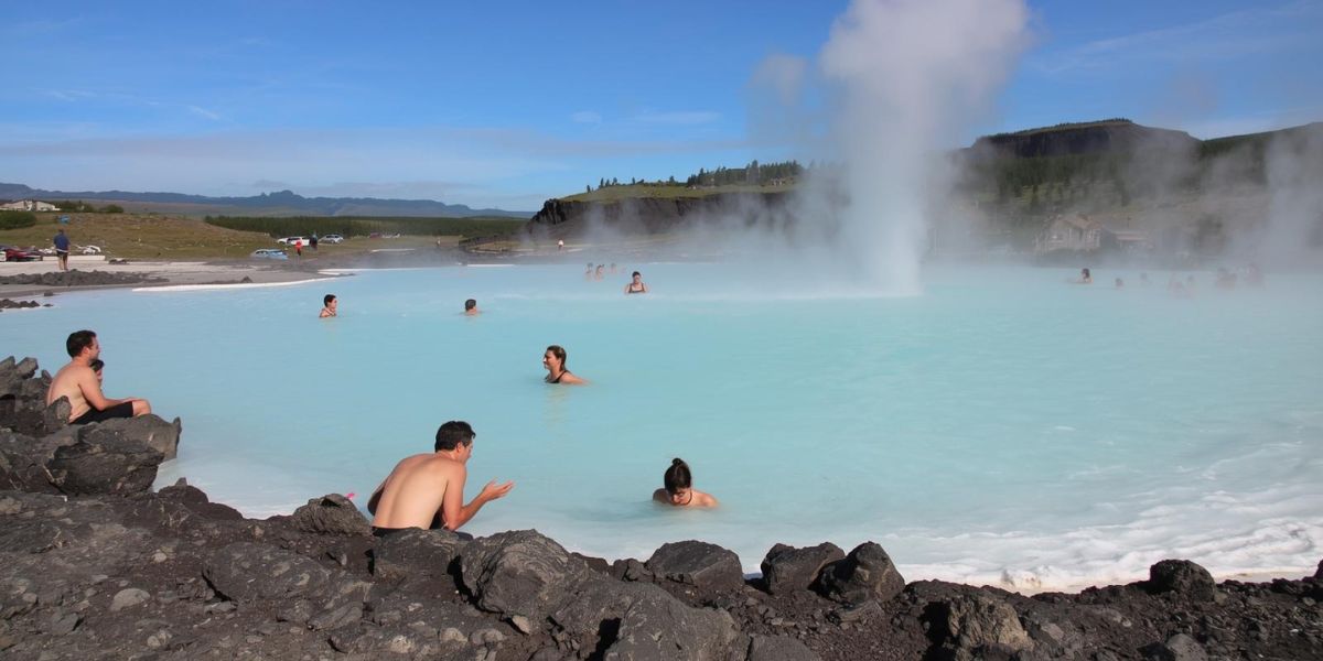 In which European country can you find The Blue Lagoon, a geothermal spa known for its milky blue waters