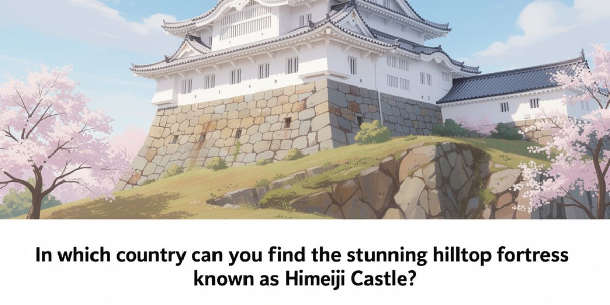 In which country can you find the stunning hilltop fortress known as Himeji Castle