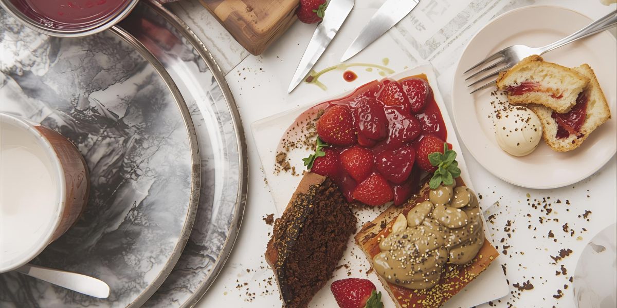 Indulge in our delicious treats, featuring classic British cakes. Can you guess which one is shown here