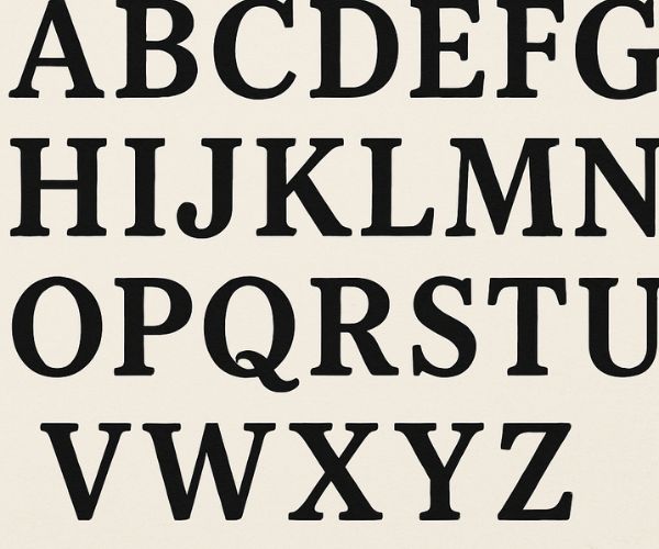 It contains all the letters of the English alphabet.