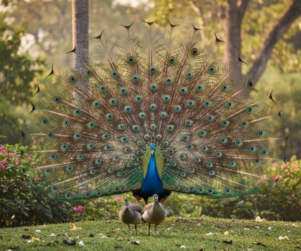 It is used for mating displays