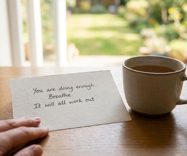 It's a reassuring message It's a reassuring message