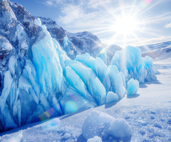 Light scattering and ice density