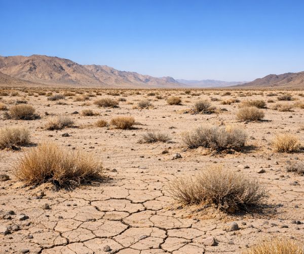 Low annual precipitation