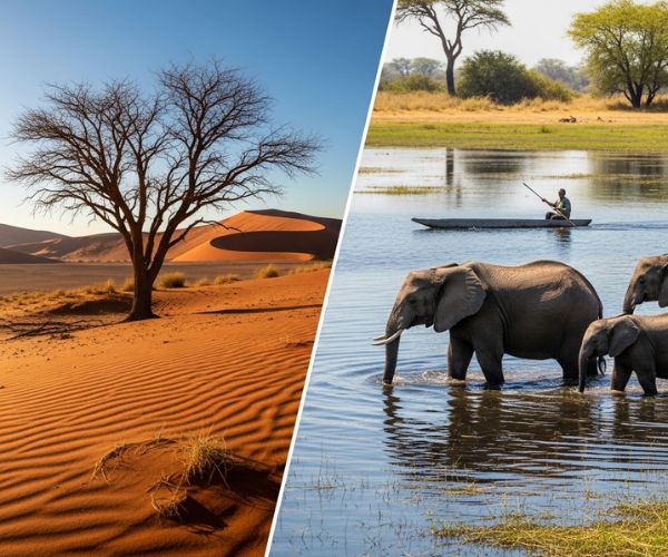 Namibia and Botswana