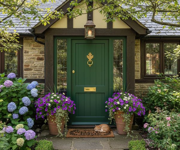 Outside the front door