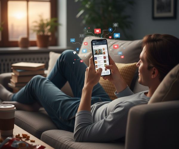 Spending time on social media