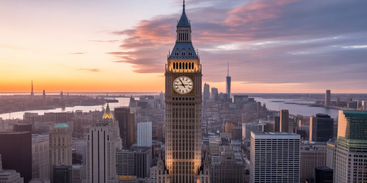 This iconic clock tower, renowned worldwide, chimes on the hour. Is it a prominent landmark in Europe or a symbol of North America