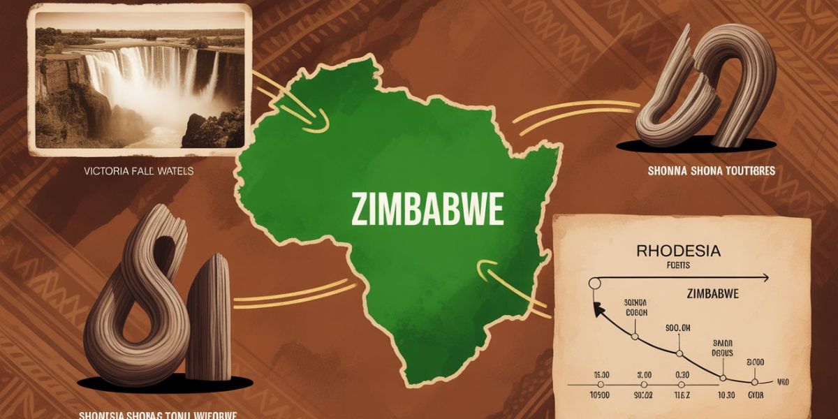 Guess the African country using these three clues Rhodesia, the Shona language, and Victoria Falls.